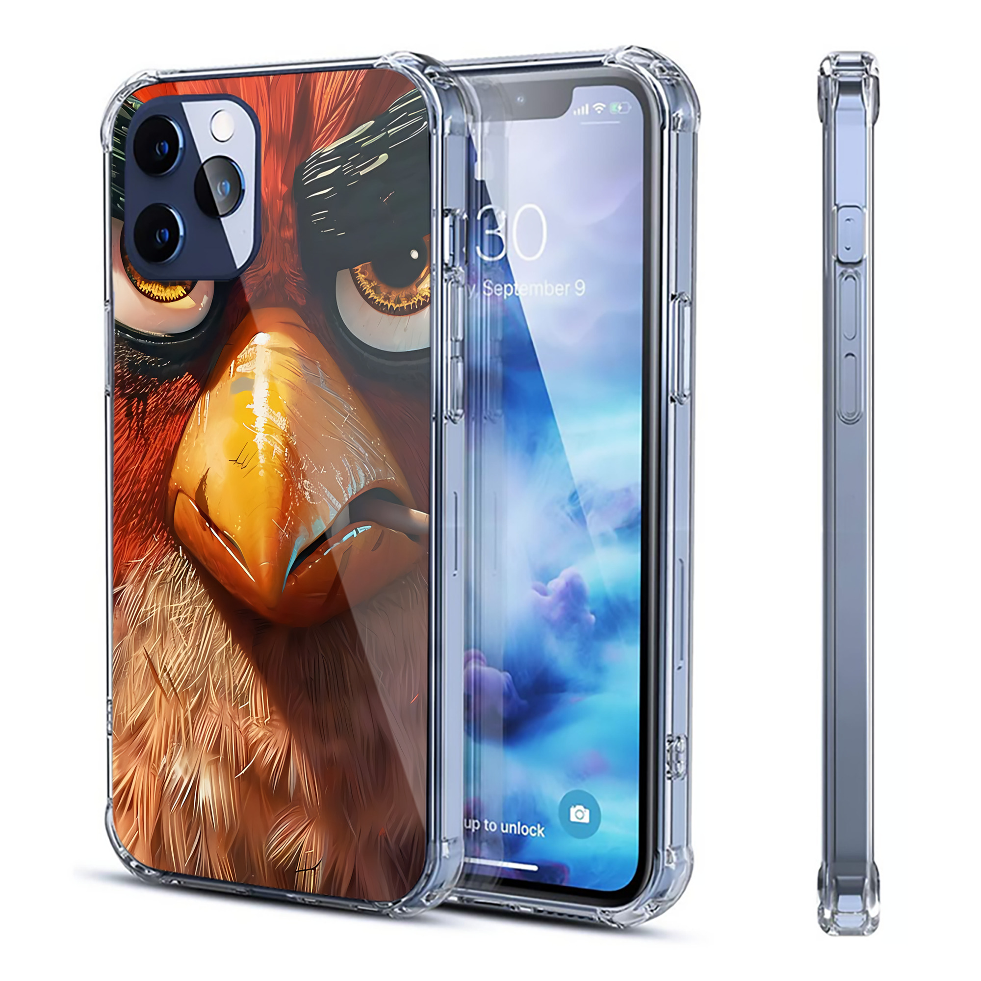 （画像用） Angry Birds アングリーバード 【iPhone 12シリーズ対応】透明スマホケース（クリアソフトケース）